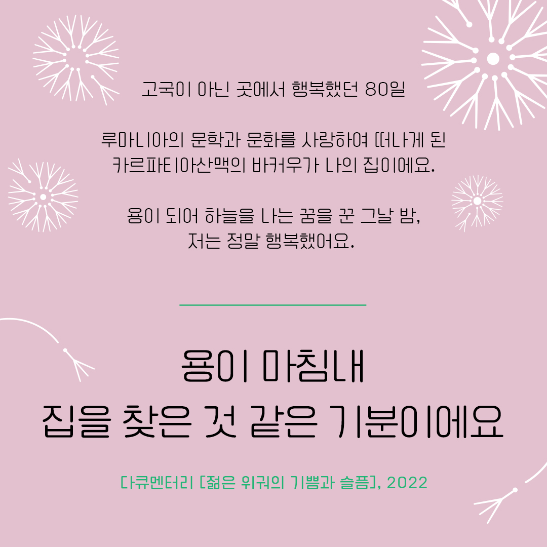 예술과 디아스포라 : 다큐멘터리, 젊은 위궈의 기쁨과 슬픔 (2022년)
